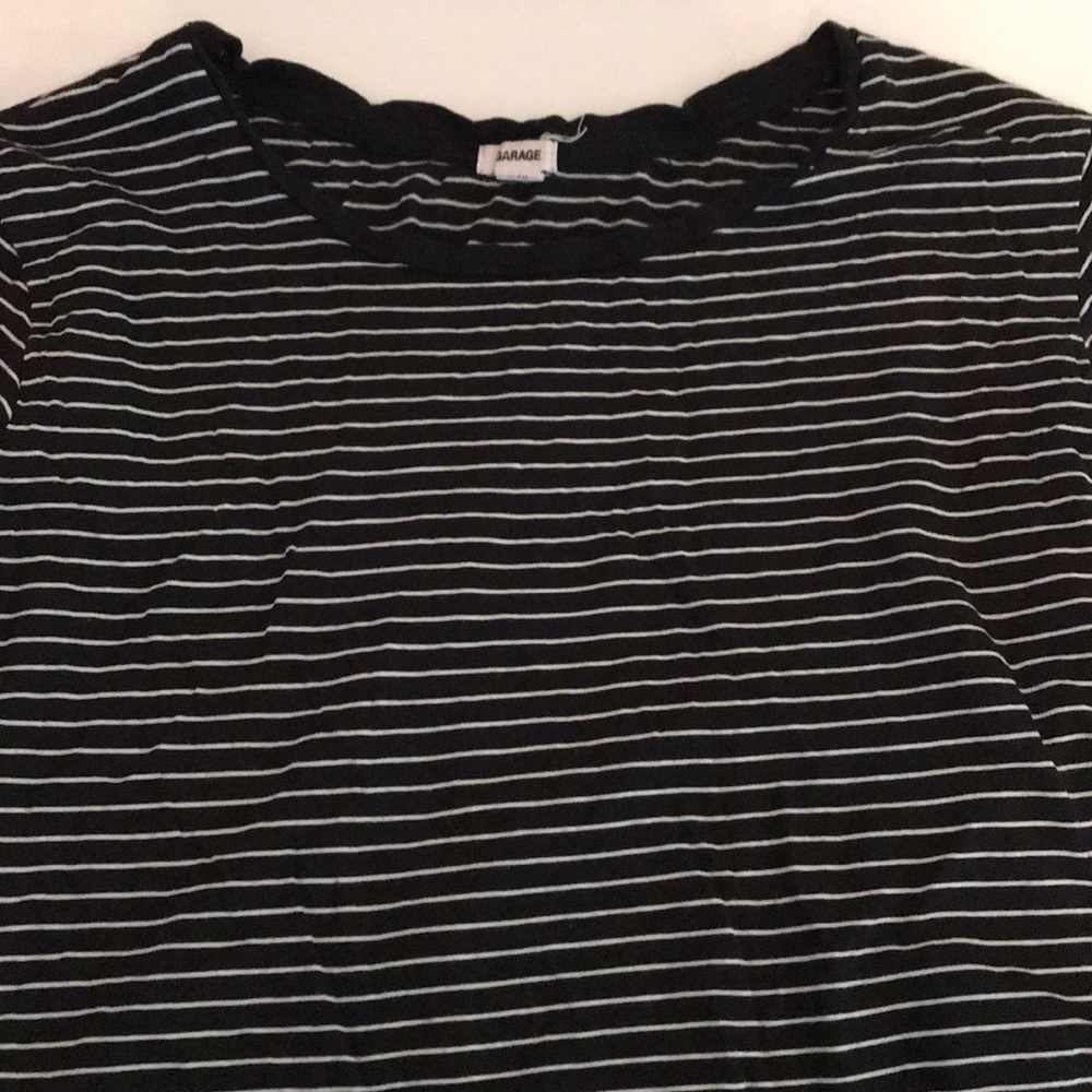 A cropped short sleeved tee